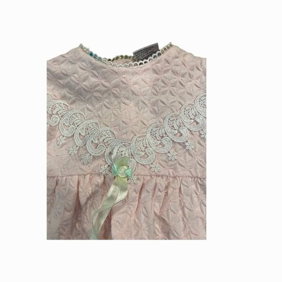 NEW Beyond Basics Kids Baby Sleepwear Pink Romper Size 6-9 Months - Picture 4 of 8